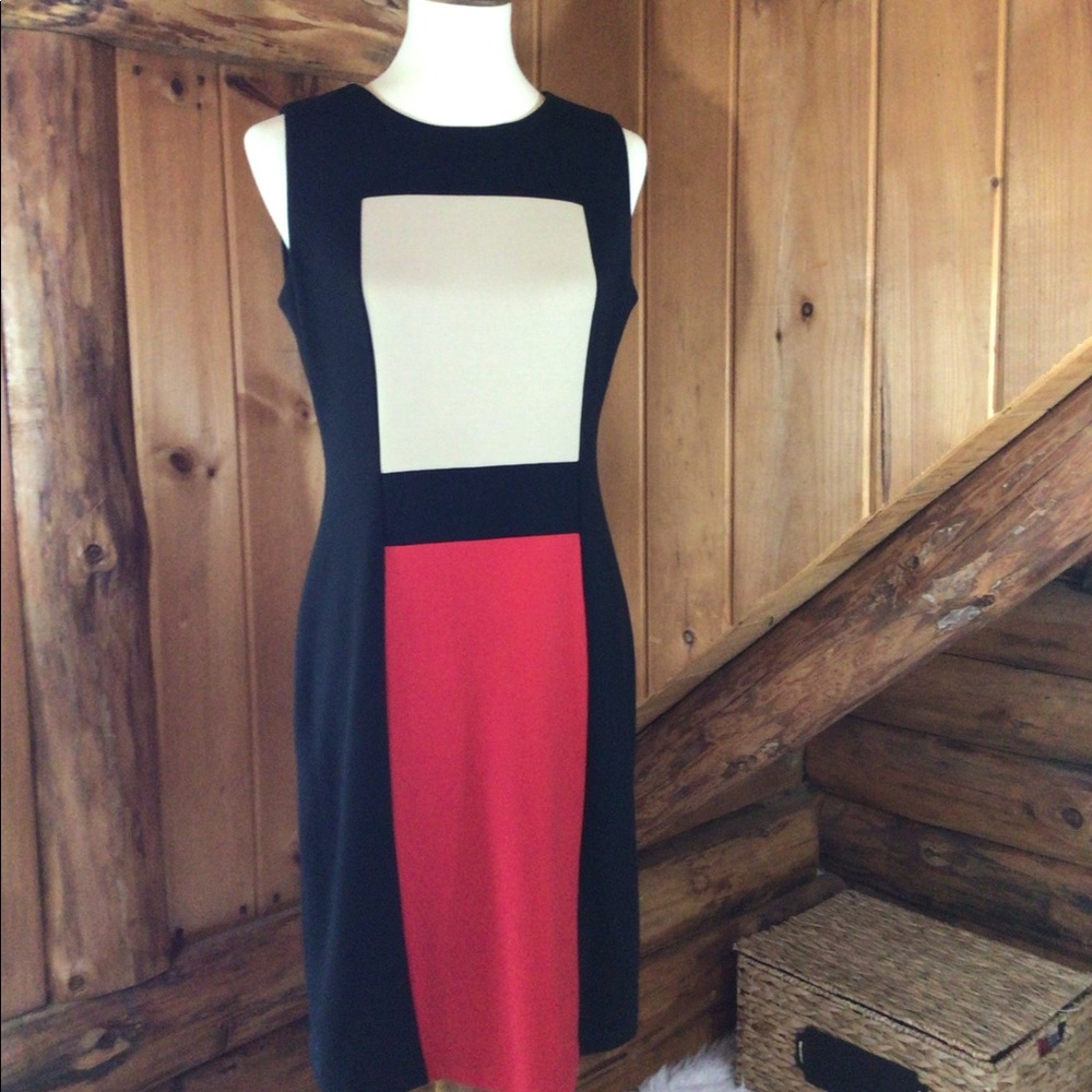 Calvin Klein Ponte sheath dress- Size 8